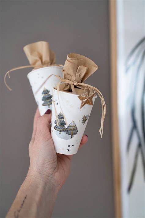 Geschenkverpackung mit Schoko-Marienkäfern