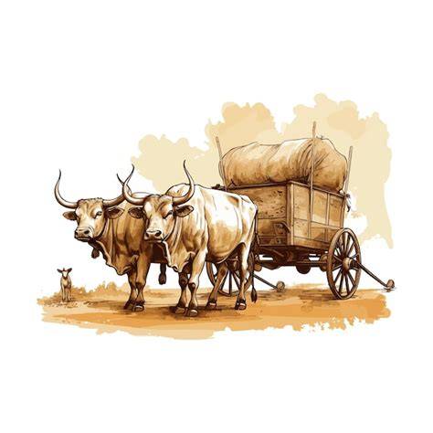 Geschichte des Karren: Illustration von antiken Transportwagen