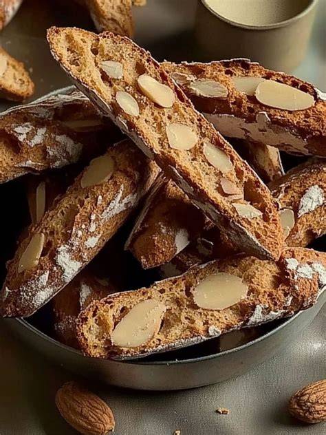 Geschichtete Waffelkuchenstücke mit gerösteten Nüssen