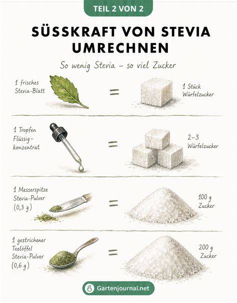 Geschmacksbeurteilung von Zucker und Stevia (Süße, Nachgeschmack, Mundgefühl - Grafik)