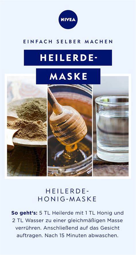 Gesichtspflege mit Heilerde und Honig, Zutaten und Anwendung als Maske