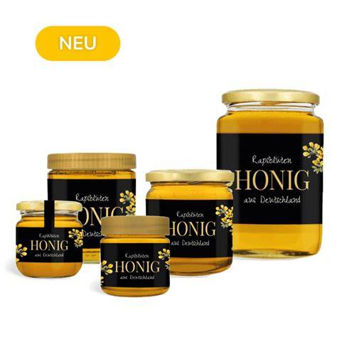 Gestaltungsbeispiele moderner, rechtssicherer Honigetiketten