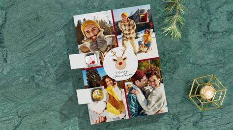 Gestaltungsmöglichkeiten eines Foto-Adventskalenders mit Schokolade