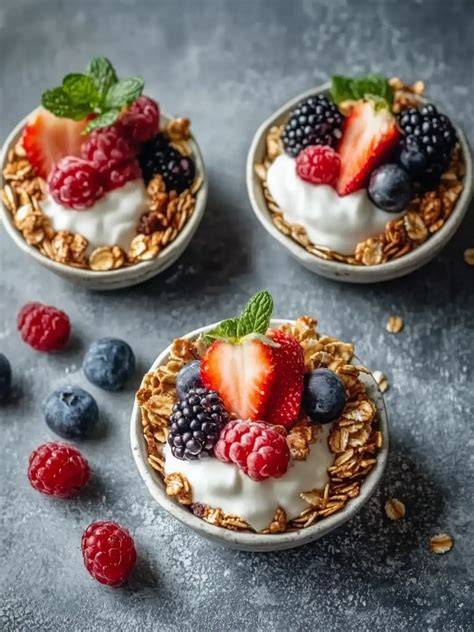Gesunde Kichererbsenwaffeln mit frischem Obst und Joghurt