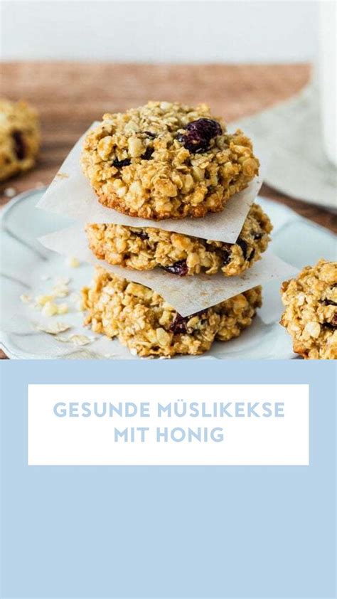 Gesunde Müslikekse mit verschiedenen Zutaten - Inspirationsbild