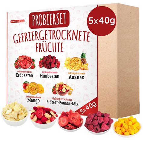 Getrocknete und gefriergetrocknete Früchte