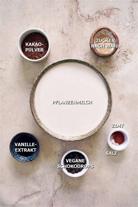 Gewürze und Zutaten für heiße Schokolade