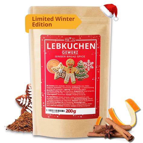 Gewürzmischung für Lebkuchengewürz in Schalen arrangiert