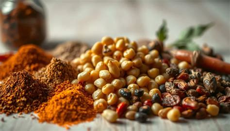 Gewürzvariationen, verschiedene Fruchtzutaten