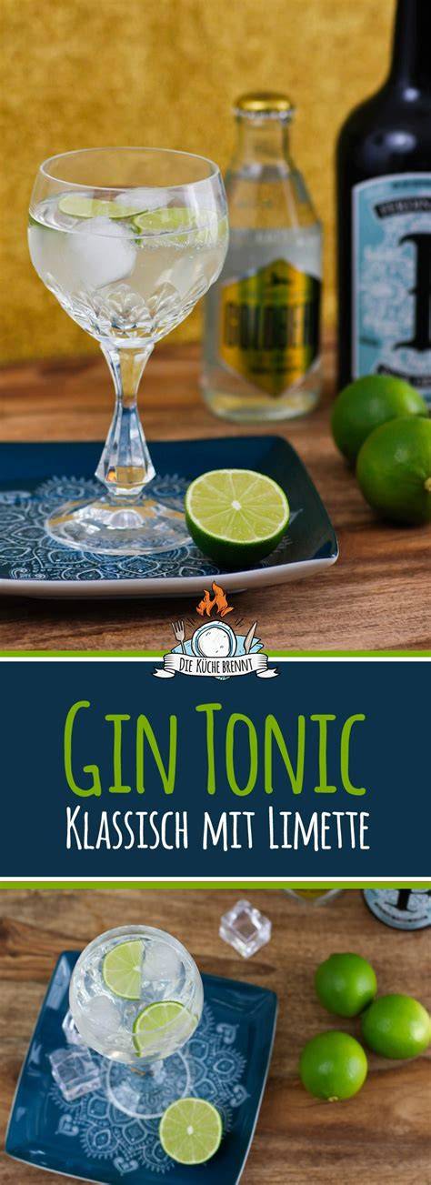 Gin Rickey Cocktail mit Limette und Soda
