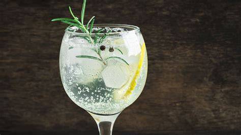 Gin mit Zitruszeste und rosafarbenen Pfefferkörnern