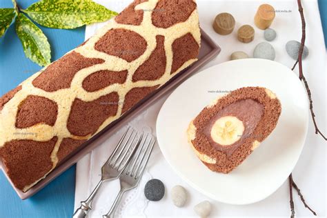 Giraffen-Biskuitrolle: Schritt-für-Schritt-Fotoanleitung
