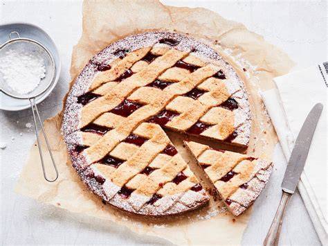 Gitter, alternative Motive und Marmeladensorten Linzer Torte