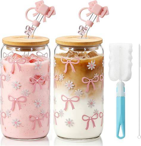 Gläser als Geschenk mit Schleifen