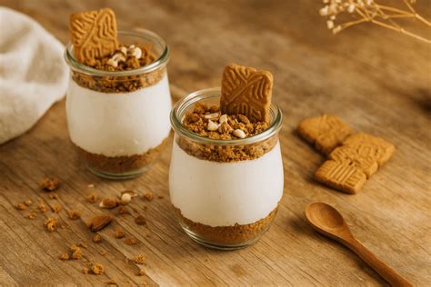 Gläser mit Bayern-Zimtcreme geschichtet und mit Zimt bestäubt