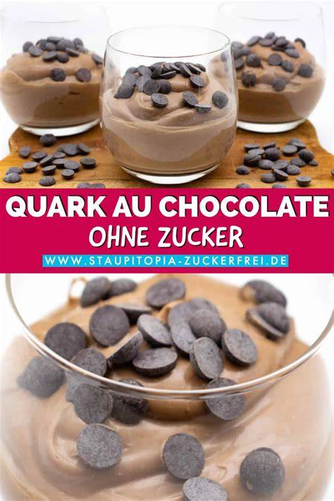 Gläser mit Quark au Chocolate - Dessert im Glas