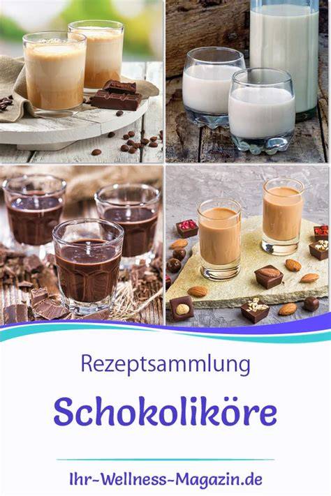 Gläser mit selbstgemachtem Schokolikör