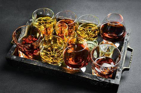 Gläser mit verschiedenen Tiramisu-Varianten auf einem Dekotisch