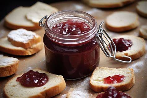 Gläser und Zutaten für Marmelade