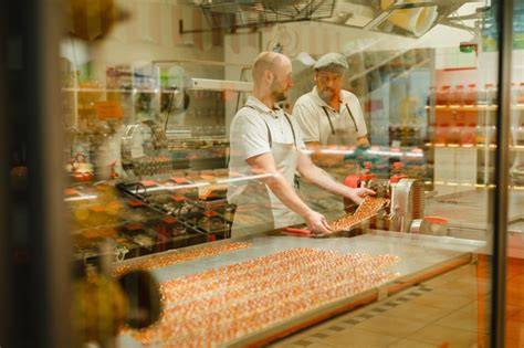 Gläserne Manufaktur in der Fischbachsmühle - Handarbeit an Pralinenbändern