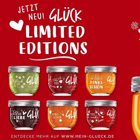 Glück Marmelade Sortiment und Sortenübersicht