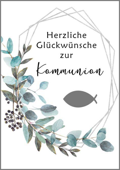 Glückwunschkarte zur Kommunion mit abnehmbarem Engel-Anhänger