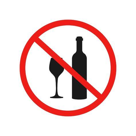 Glas Wein und Warnhinweis: Alkohol und Unterzuckerung