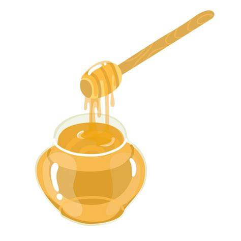 Glas mit Honiglöffel und Teelöffel Honig