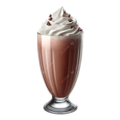 Glas mit schokoladigem Milkshake, Schlagsahne und Schokoraspeln