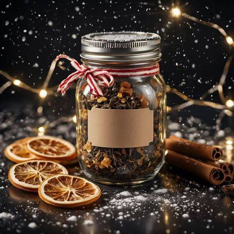 Glas mit selbstgemachtem zuckerfreiem Knusperli als Geschenk