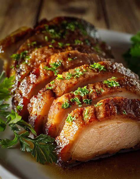 Glasierter Braten mit Honig-Senf-Glaze