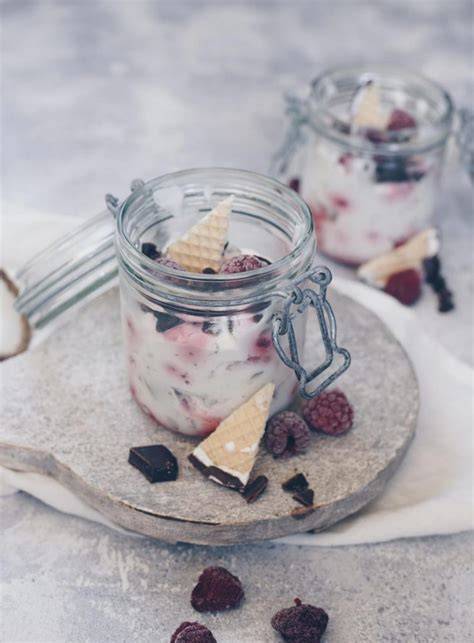 Glasportionen Schokokuss Himbeer Dessert