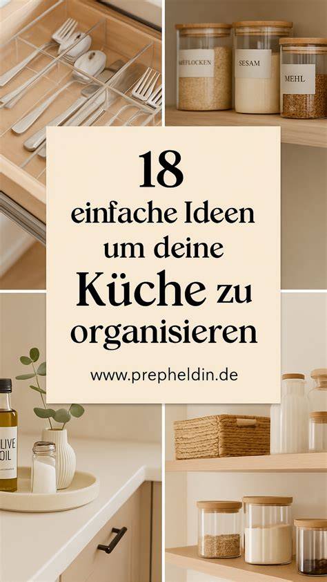 Glasspeicher in der Küche - Organisation und Übersicht