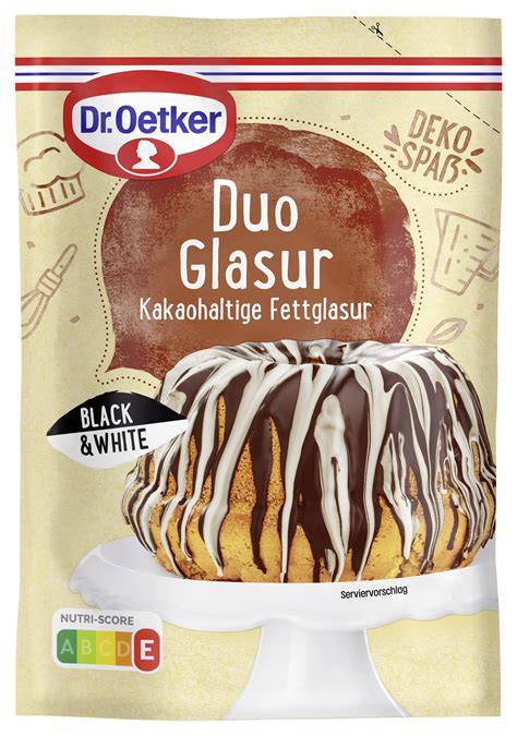 Glasur-Technik: Duo Black & White auf Mini-Gugelhupf