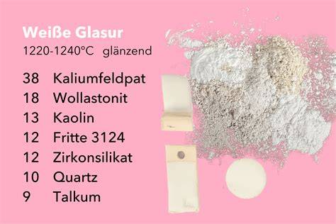 Glasurrezept mit Musterplatten