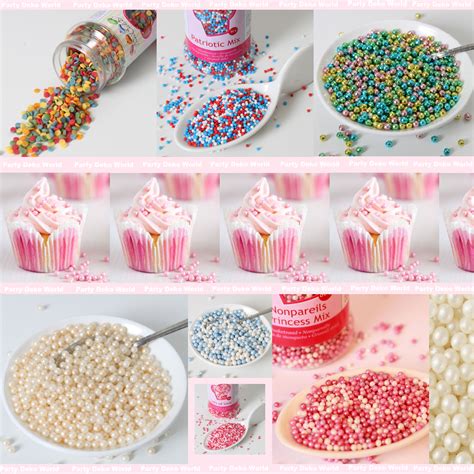 Glitzer und Zuckerperlen als Abschluss der Dekoration