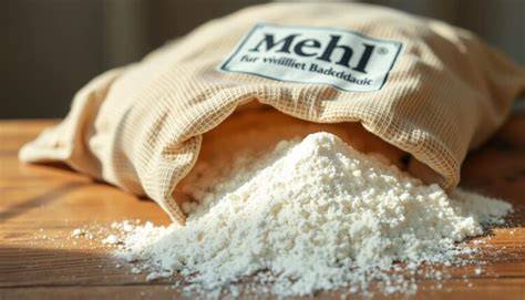 Gluten-Struktur im Mehl