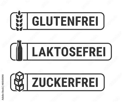 Glutenfrei und laktosefrei Kennzeichnung Lebensmittel