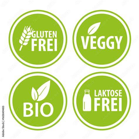 Glutenfrei- und vegan-Label, Piktogramm Allergierisiko