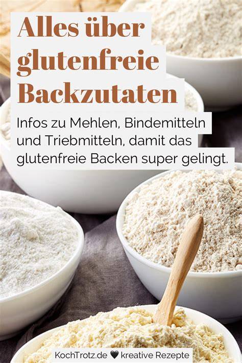 Glutenfreie Backzutaten, Mehlsorten und Tortenoptionen