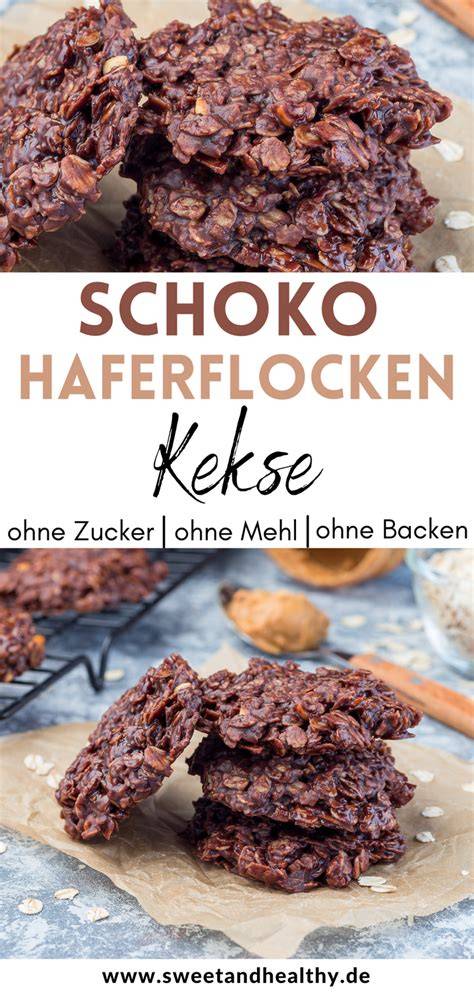 Glutenfreie Haferflocken und Schoko Chips als Hauptzutaten