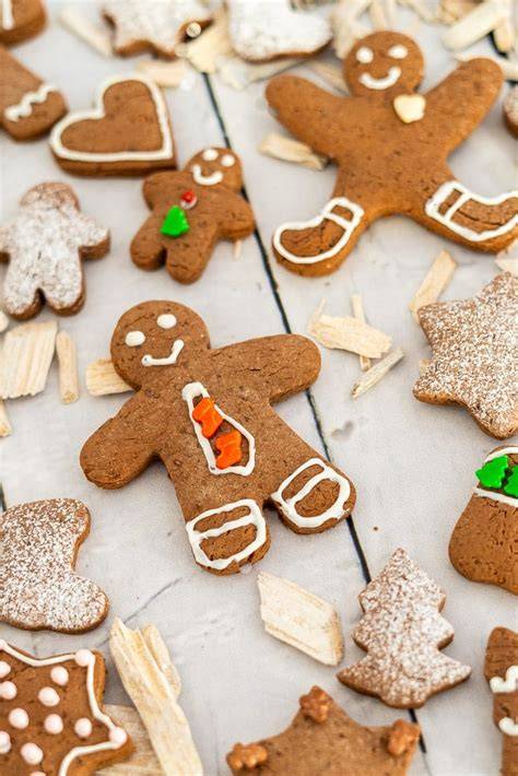 Glutenfreie Lebkuchen und deren Hauptzutaten als Infografik