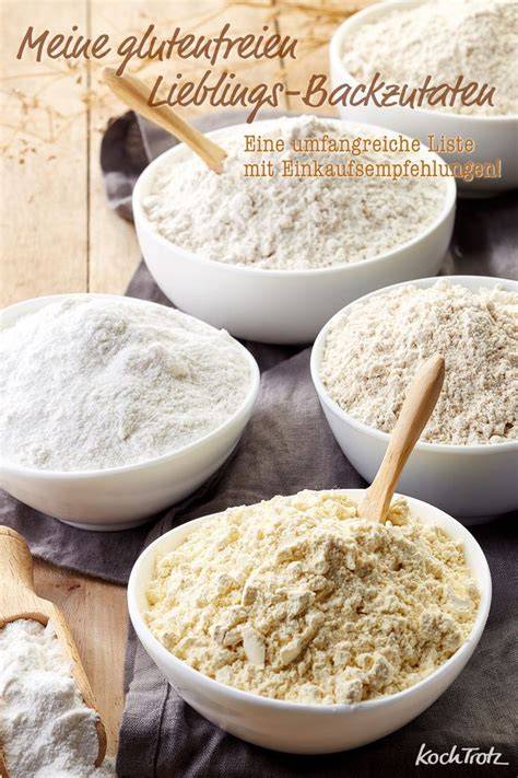Glutenfreie Mehle und Backzutaten