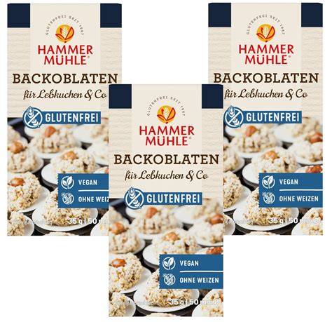 Glutenfreie Oblaten für Lebkuchen
