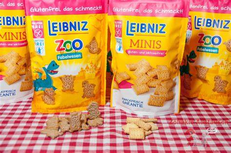 Glutenfreie und laktosefreie Leibniz Zoo Kekse