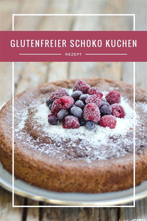 Glutenfreier Schokoladenkuchen mit einem weichen Kern