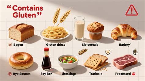 Glutenhaltige Zutatenübersicht