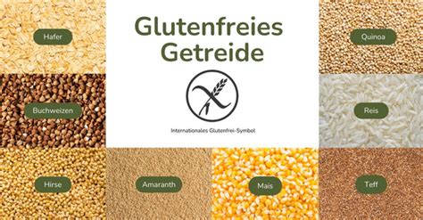 Glutenhaltige und glutenfreie Getreidesorten