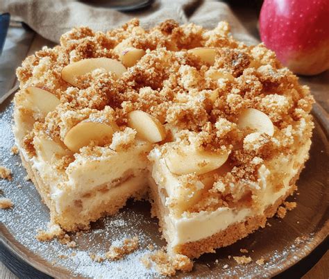 Goldbraune Streusel auf gebackenem Kuchen