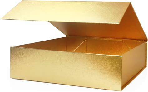 Goldene Geschenkboxen mit sozialer Verantwortung